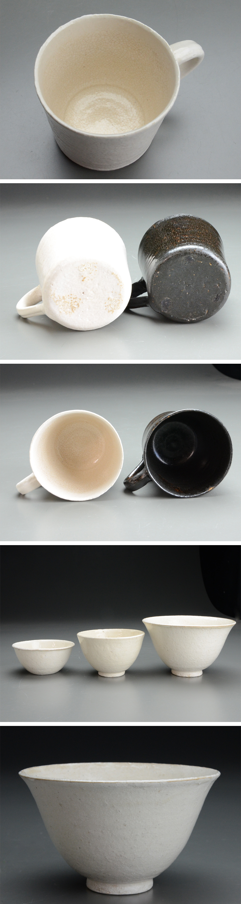 白蓮喜多村光史 粉引ポット カップ×1 深鉢 椀 ボウル 喜多村光史さん