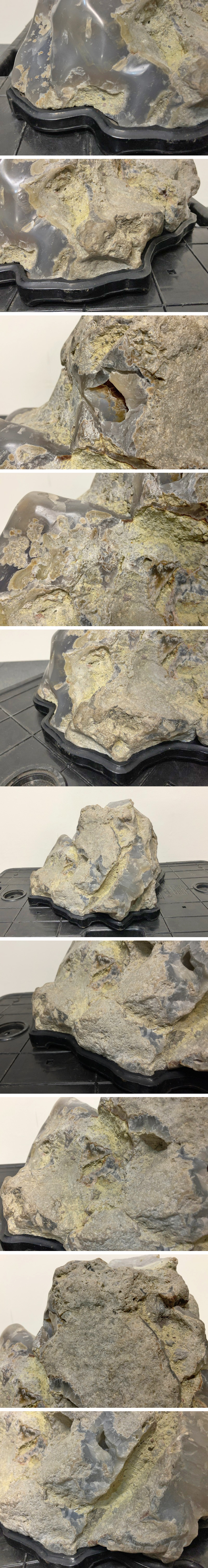 n833 瑪瑙/メノウ アゲート 飾台 丸玉台石 原石 重量約17kg 鑑賞 n833 瑪瑙/メノウ アゲート 飾台 丸玉台石 原石 重量約17kg 鑑賞
